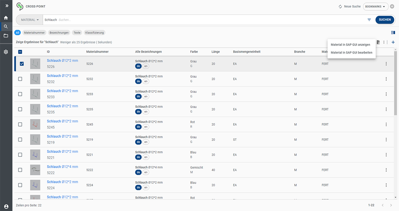 CROSS·POINT und SAP GUI CROSS·POINT und SAP GUI